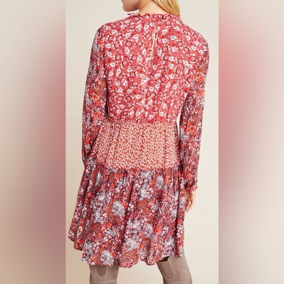 Anthropologie Esther Tiered Dress, Size L - Picture 2 of 7